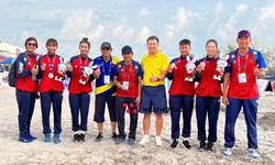 Bóng chuyền bãi biển nữ Việt Nam giành huy chương SEA Games sau 20 năm chờ đợi