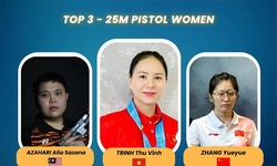 Trịnh Thu Vinh xếp số 1 châu Á nội dung 25m súng ngắn
