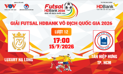 Link xem trực tiếp futsal HDBank VĐQG 2026: Luxury Hạ Long vs Tân Hiệp Hưng