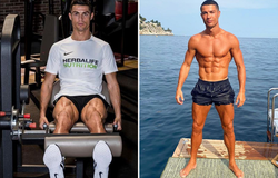 Ronaldo gây choáng váng với cơ đùi to khủng khiếp