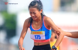 Cô gái HCĐ duathlon SEA Games ngã quỵ, bật khóc tại Giải điền kinh TP.HCM mở rộng 2020