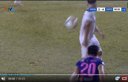 VPF đề nghị xử lý nghiêm cầu thủ Sài Gòn FC ném bóng vào mặt Hồng Duy