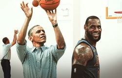 Video: Obama ném 3 điểm ở góc không độ khiến LeBron James và cả NBA phát sốt