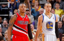 Curry và Lillard thách nhau solo ném giữa sân