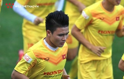 Quang Hải bỏ dở buổi tập, các tiền đạo ĐT Việt Nam tập giáo án riêng