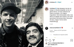 Bức ảnh Ronaldo với Maradona lan truyền mạnh mẽ nhất năm 2020