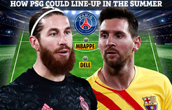 PSG có thể xếp đội hình nào với Messi và Ramos?