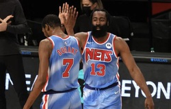 Cùng Kevin Durant liên tục Clutch, James Harden có triple-double ngay ngày ra mắt Nets