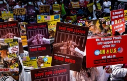 Quân đội đảo chính, cầu thủ Myanmar biểu tình, từ chối khoác áo ĐTQG