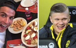 Haaland "bắt chước" chế độ ăn uống của Ronaldo để ghi bàn sòn sòn