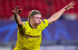 Haaland còn kém 1 bàn so với kỷ lục của Mbappe ở Champions League