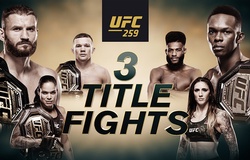 Lịch thi đấu UFC 259: Blachowicz vs. Adesanya - 5h00 sáng 7/3