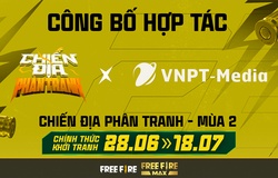 VNPT-Media là nhà tài trợ độc quyền cho giải đấu Free Fire Chiến Địa Phân Tranh mùa 2