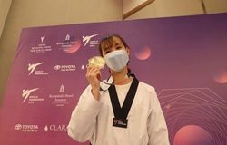 VĐV taekwondo Trương Thị Kim Tuyền cập bến Tokyo, bắt đầu hành trình Olympic