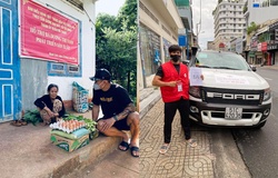 Trương Đình Hoàng, Nguyễn Trần Duy Nhất xuống đường hỗ trợ người dân mùa dịch COVID-19