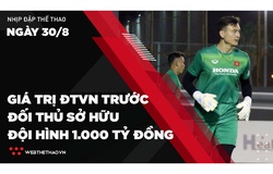 Nhịp đập Thể thao 30/08: ĐT Việt Nam có giá trị bao nhiêu trước đội thủ có đội hình 1000 tỷ đồng?