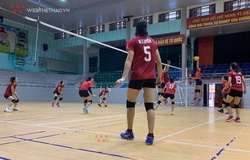 Bóng chuyền nữ Thái Bình tập luyện sẵn sàng cho Vòng 2 giải VĐQG