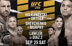 Lịch thi đấu UFC 266: Volkanovski vs Ortega
