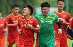 U22 Việt Nam "tươi hết cỡ" trong buổi tập hướng đến vòng loại U23 châu Á 2022