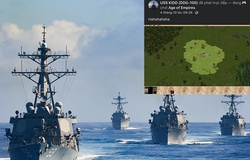 Facebook tàu khu trục Hải quân Mỹ bị hack, liên tục phát game AOE