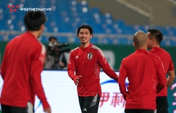 Minamino hào hứng ở buổi tập duy nhất trước trận gặp Việt Nam