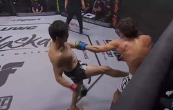 Knockout hiếm gặp: Võ sĩ MMA dùng đòn tống trước "xé gan" hạ gục đối thủ