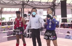 Nguyễn Doãn Long hủy diệt võ sĩ Đức, có cú knockout đầu tiên ở giải VĐ Muay Thế giới 2021