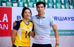 Cặp vợ chồng Trần Giáp - Bùi Huệ và hành trình đặc biệt tại giải bóng chuyền VĐQG 2021