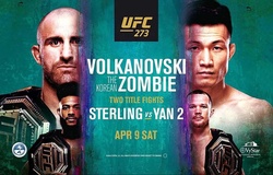 Kết quả UFC 273: Volkanovski "thảm sát" Chan Sung Jung, Aljamain Sterling bảo vệ đai trong tranh cãi