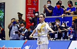Chiêm ngưỡng các bóng hồng Wushu Việt Nam tỏa sáng trên sàn đấu SEA Games 31