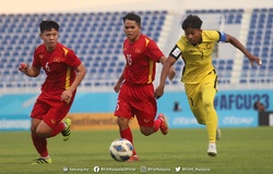 U23 Malaysia không một lần dứt điểm trúng đích khung thành U23 Việt Nam