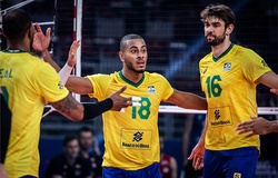 Bóng chuyền nam Brazil tìm lại chiến thắng nhờ bộ đôi chủ công