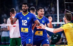 Mất cây ghi điểm chủ lực, bóng chuyền nam Brazil vẫn đại thắng Bulgaria