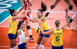 Bóng chuyền nữ Brazil quật ngã Trung Quốc sau 5 set kịch tính