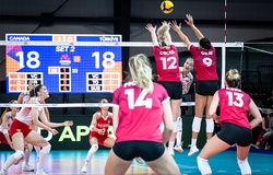 Bóng chuyền nữ Canada gây sốc trước đội tuyển hạng 4 thế giới tại VNL 2022