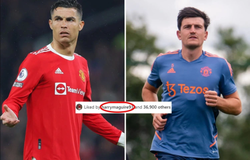Ronaldo buồn vì bị MU cắt giảm lương, Maguire bấm nút “like”