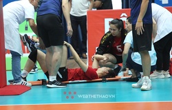 Nữ cầu thủ Đắk Lắk rơi nước mắt rời sân tại giải bóng chuyền VĐQG 2022