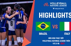 Highlights Chung kết bóng chuyền nữ | Brazil vs Italy | giải Volleyball Nations League 2022