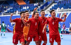 Futsal Việt Nam thắng nghẹt thở Saudi Arabia ở giải châu Á 2022