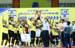 Minh Quang Auto FC lên ngôi vô địch giải futsal thành phố Hà Nội 2022