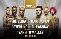 Lịch thi đấu UFC 280: Charles Oliveira vs Islam Makhachev