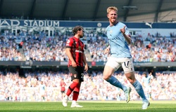 De Bruyne đứng đầu 10 tiền vệ tấn công xuất sắc nhất thế giới