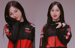 Nữ idol Haewon xuất hiện rạng rỡ với chiếc áo khoác T1 Faker