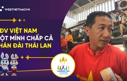 Cổ động viên nhiệt thành của Việt Nam một mình chấp cả khán đài toàn Thái Lan