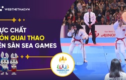 CỰC CHẤT! 2 võ sĩ Việt Nam mang cả nón quai thao, khăn mỏ quạ lên sàn đấu SEA Games 32