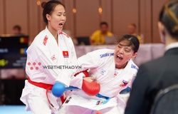 Cú nhảy 3 hạng cân giành HCV SEA Games 32 ngoạn mục của võ sĩ Karate Đinh Thị Hương