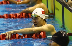 Trần Hưng Nguyên bần thần khi đánh rơi HCV 200m bơi ngửa nam