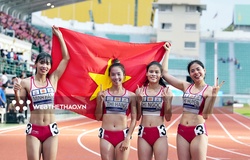 NÓNG: Đội hình tiếp sức 4x400m nữ Việt Nam giành HCV điền kinh châu Á 2023 