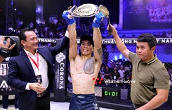 Phạm Văn Nam hạ gục Đinh Văn Hương, lấy đai LION Championship mừng sinh nhật con trai