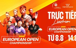 Trực tiếp billiard pool 9 bóng European Open 2023 hôm nay 12/08: Sanchez Ruiz chạm trán Alcaide